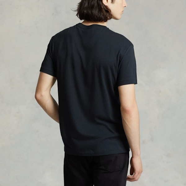 PoloRalphLauren T-shirt Herr Bomull Kortärmad Rundhals Pullover Tee Toppar Svart Black M
