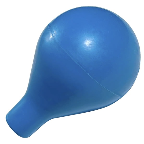 3 fortykkede blå gummiabsorberende bolde