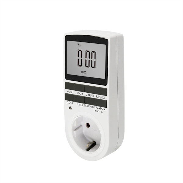 Elektrisk og digital stikkontaktprogrammerer, digital stikkontakttimer med 10 daglige ugentlige programmer
