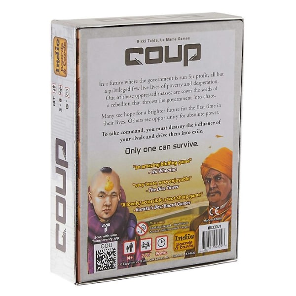 Coup The Resistance: Avalon Family Friend Party Card Game -lelu Koti Avalonille