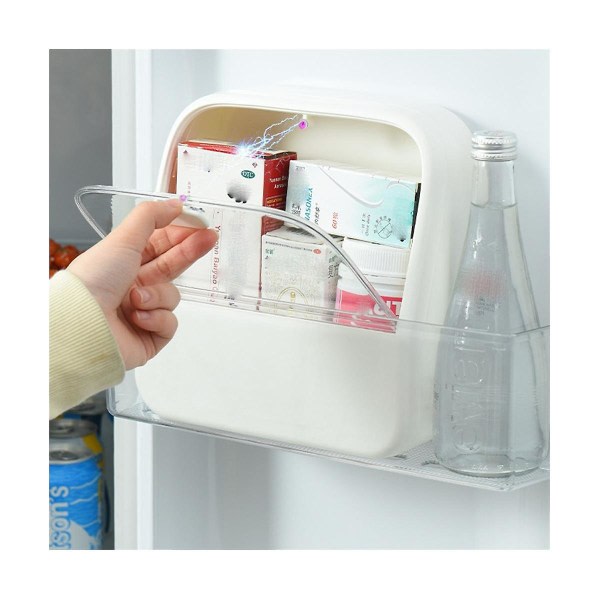 Jääkaapin sivuoven säilytyslaatikko Lääkkeiden säilytyslaatikko Kosmetiikkasäilytyslaatikko Kotisäilytys Sto