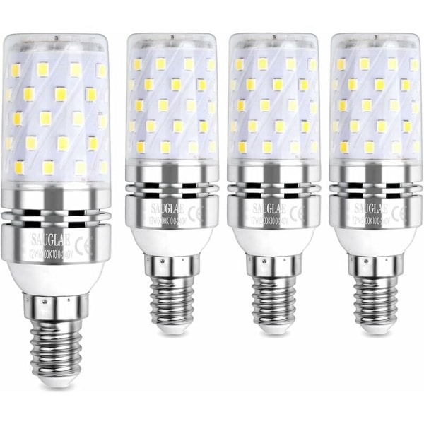 LED majslampa 12W 100W Ekvivalent lampa E14 6000K Cool White 1200lm 4 Pack