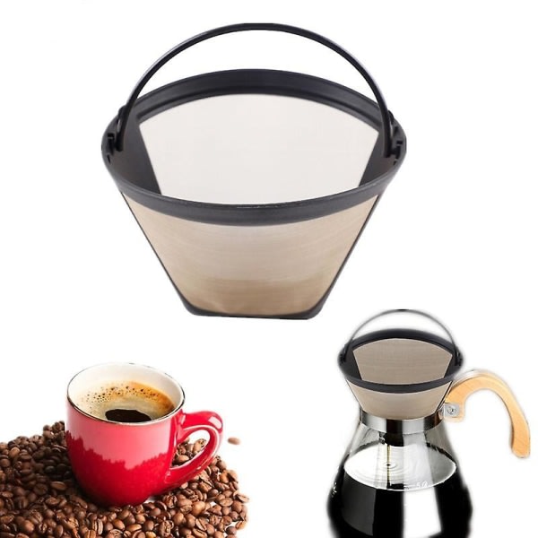 Wabjtam återanvändbar konstil byt ut kaffefilter byt ut ditt permanenta kaffefilter för maskiner och bryggare (1 förpackning)