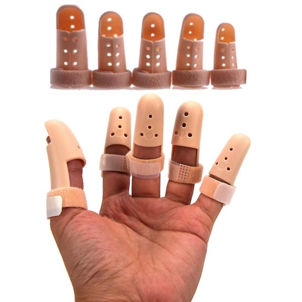 Fingerskena Armbånd Fingerskenor Rosa hållningskorrigerende Plast Fingerstøtte for artrit Basketstabil Finger Immobilizer Fo