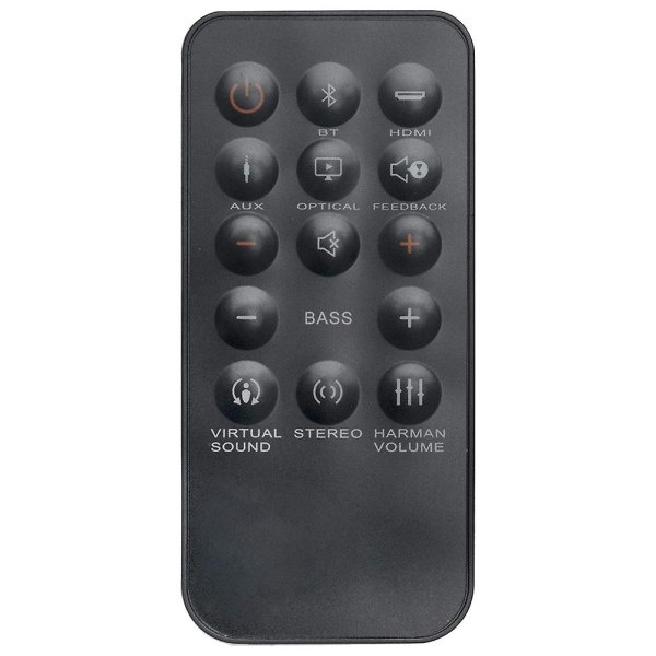 Fjernkontroll for hjemmekinosystem Soundbar Sb350 Sb 350 Sb250 Sb 250 Cinema Base Soundbase 2.2 Sound Bar Svart