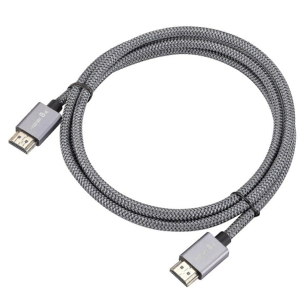 0316 1m HDMI Han til HDMI Han Kabel HDMI Ledning V2.1 8k/60hz Kompatibel med Projektor Skærm Bærbar Computer Tv Ps5 - Grå