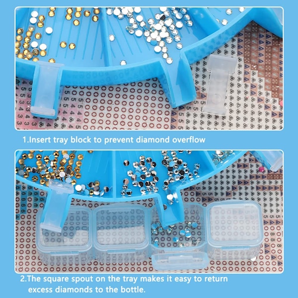 Diamantmaling-organisator, palettstativ
