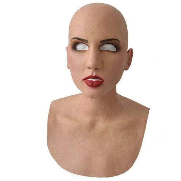 Evago Latexmaske til Kvinder til Halloween Latexmaske Cosplay Party Rekvisitter Maske