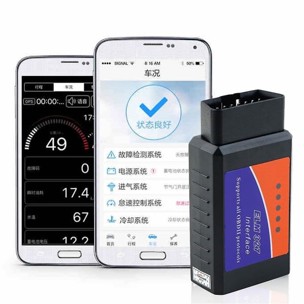 Elm327 Obdii Obd2 Bluetooth-kompatibelt Auto Car Diagnostic Interface Scanner Tool