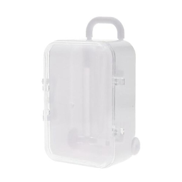Hvid Mini Rejsetaske Box Personlighed Bryllupsboks Bagagevogn Taskeæske Lille æske