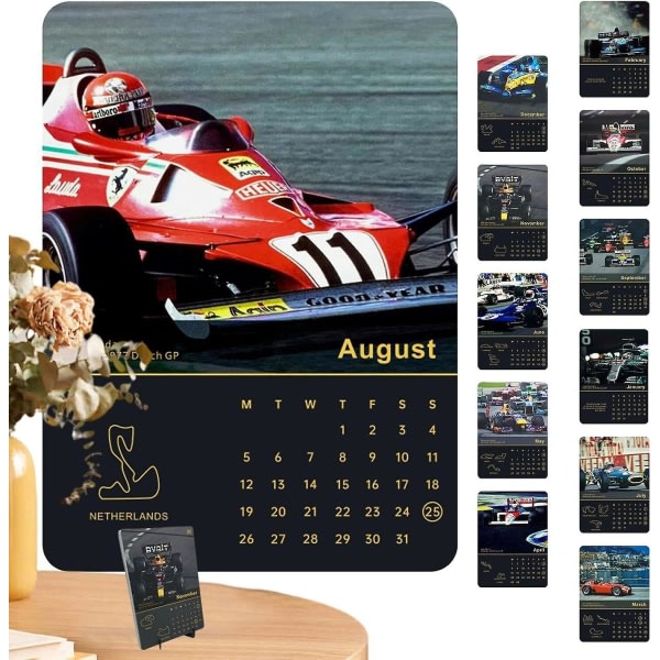 Formel 1-kalender f?r bilfans 2024, bilfanskalender, bilfans julklappar