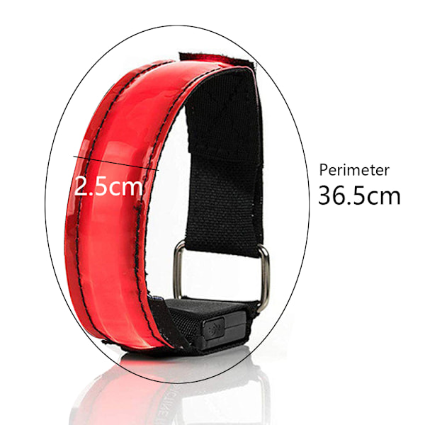 2 st USB-uppladdningsbara belysta armband med upplyst handled