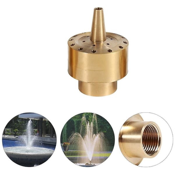 Munstyckshuvuden, kolumn i multi riktningar Jet Pond Vattenspray Sprinkler Head Garden (3/4 tum) gold