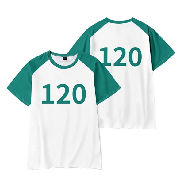 Squid Game Säsong 2 T-shirt Barn Överlevnadsspel Casual Kortärmad T-shirt Toppar Present #120 #120 110cm