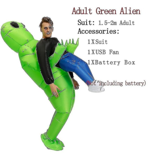 Alien oppblåsbar kostym Alien Monster oppblåsbar kostym