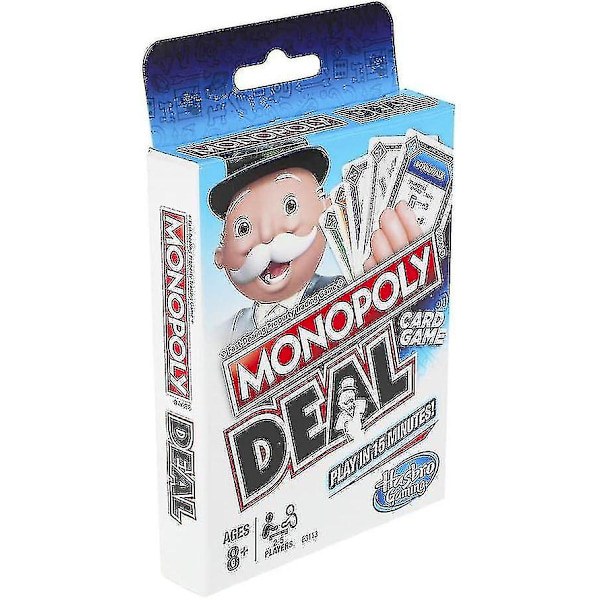 Monopoly Deal - Raskt kortspill for familier, barn fra 8 år og 2-5 spillere [hsf]