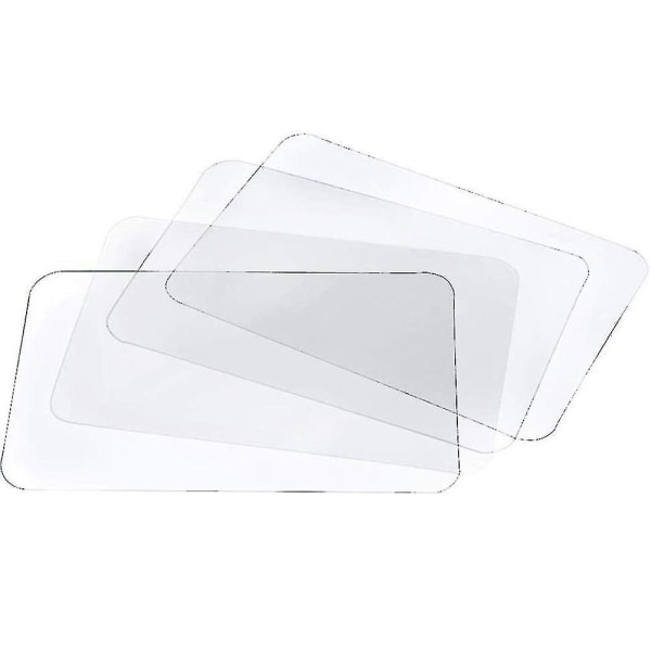 Transparent bordstablett Tvättbart bordstablett kompatibelt med värmebeständigt halkfritt kök bordstablett (8 st) -ES