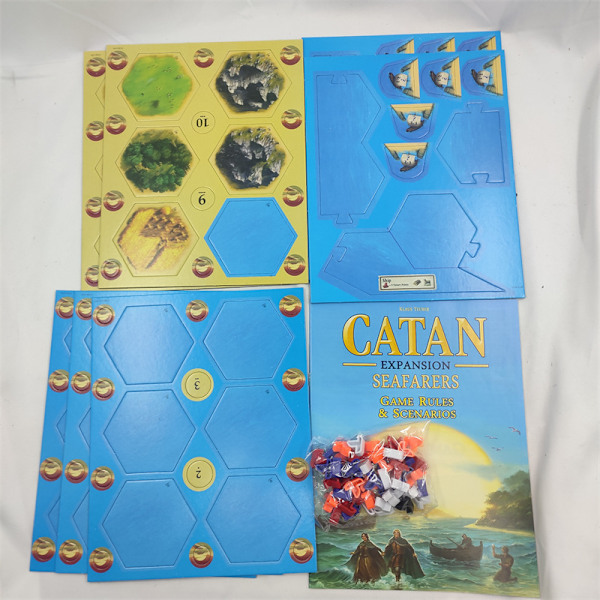 Søfarere CATAN Brætspil UDVIDELSE - Udforsk, bosæt dig og erobr nye øer! Strategispil, Familiespil for børn og voksne, alder 10+, 3-4 spillere