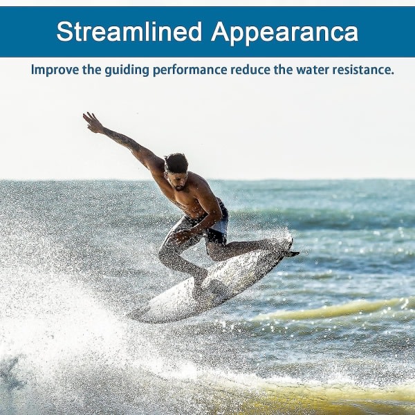 9" surfbrädefena, oppblåsbar paddleboardfena, löstagbar longboard centerfena med hurtigkobling for nybörjare og proffs