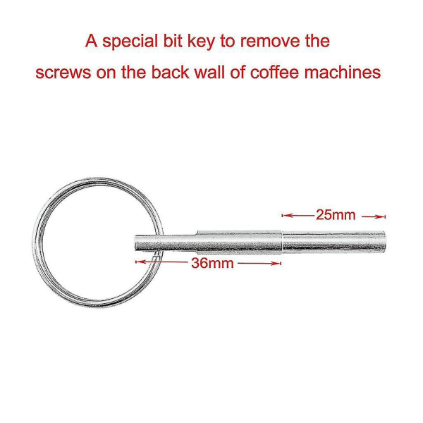 Kaffebryggare nyckel ovala skruvar, 316 verktøy i rostfritt stål