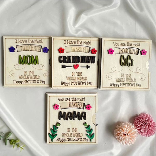 Interaktivt spinning mors dag & mormor gratulationskort dekoration, gratulationskort (MAMMA)