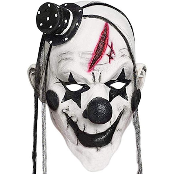 Halloween Latex Mask Hemsk Skrämmande Clown Mask Halloween Clown