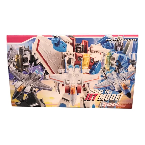 3 stk/ sett Transformers Lekefigurer Fighter Squad Starscream Thundercracker Skywarp Actionfigur Deformasjon Robotleketøy With Box