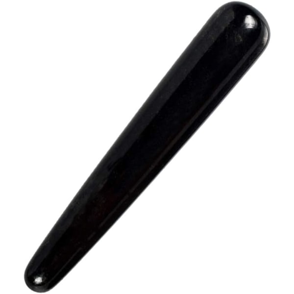 Healifty Obsidian Massage Stick Trigger Point Akupunktur Stick Guasha Skrapmassageverktyg för män kvinnor (svart)