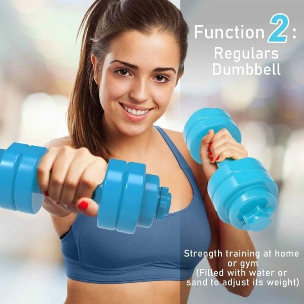 Sæt med 2 vandhantlar for aerobic og pooltræning, modstand for vægtreduktion
