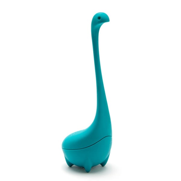 Baby Nessie Lösblad Te Infuser Återanvändbar silikon tesil Praktiskt tefilter för resor hemmakontor Blue