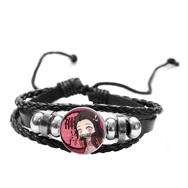 Demon Slayer Kamado Nezuko Armband Armband Party Sportarmband för män kvinnor