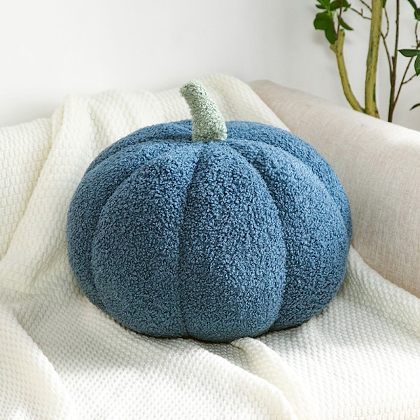 Halloween Pumpa Kudde Plysch Hemdekorationer blue