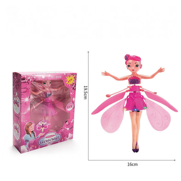Magisk Flygende Fe Prinsesse Dukke, Sky Dancers Flygende Dukkeleker for Jenter
