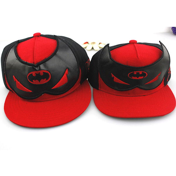 Batman Justerbara basebollkepsar för män, Unisex solhattar med snapback-stängning Red