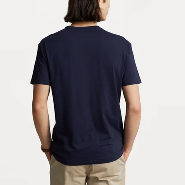 PoloRalphLauren T-shirt Herr Bomull Kortärmad Rundhals Pullover Tee Toppar Royalblå Royal Blue L