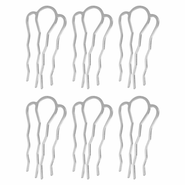 6 kpl 4 hampaat hiuskammat tapit metalliset sivukammat DIY hiusneulat Tarvikkeet tytöille naiset pitkät hiukset