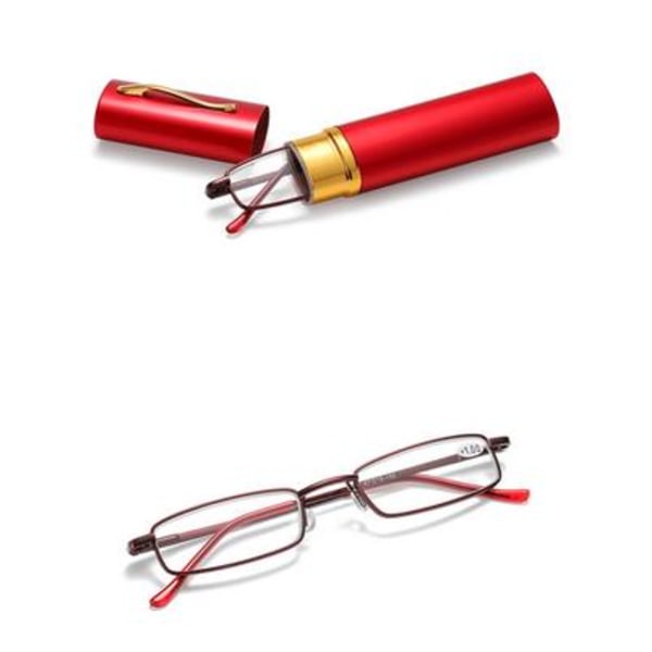 Effektiva och snygga läsglasögon med styrka (+1.0-+4.0) RÖDA RED 4