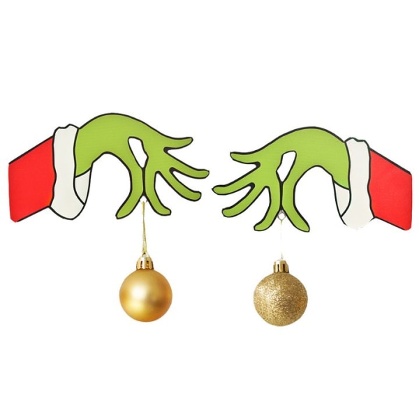 2stk juledekorasjon tredørtyv Håndhengende ornament