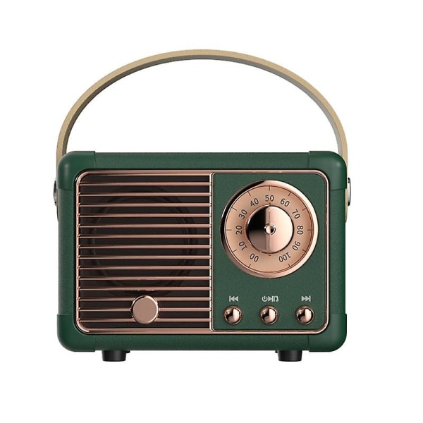 Portable Retro Bluetooth Speaker (Green)