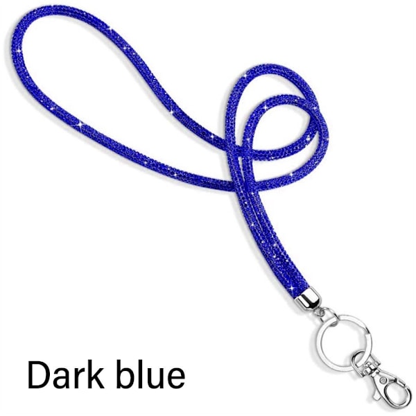 Rhinestone Telefon Lanyard Krystallkjede Stropper MÖRKBLÅ MÖRK dark blue dark blue