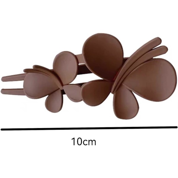 5 stk Butterfly Hair Clips Store Hair Claws Dame Matt Duck Knapp Hair Clip Krokodille Hair Pin For Kvinner Jenter