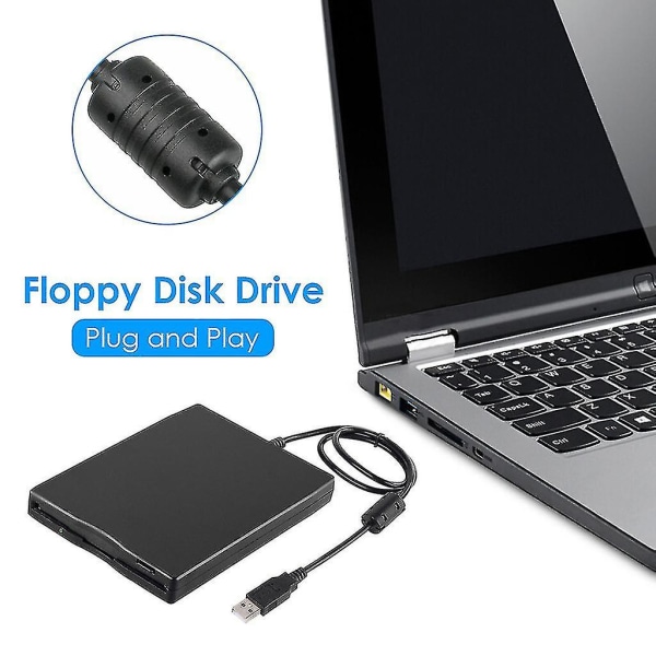 3,5 tommer usb mobilt diskettedrev bærbart 1,44mb ekstern diskette Fdd--