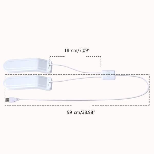 Bærbar skotørrer USB skotørrer, intelligent timer skotørrer med intelligent timer varmetørrer DC5V3A-indgang