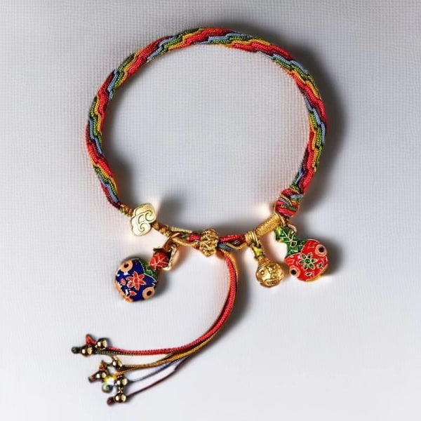 Etnisk stil Färgglada flätade armband Delikat mångsidigt handtillbehör för par bästisar Baby