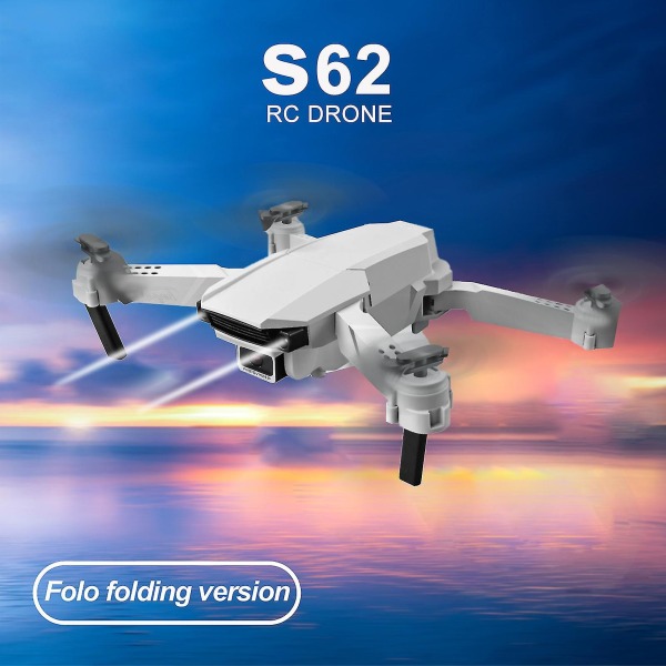 S62 Rc Drone Med Kamera 4k Wifi Fpv Dual Camera Drone Mini Folde Quadcopter Legetøj Til Børn Med Tyngdekraftssensor Kontrol Spor Flyve Hovedløs tilstand Eme