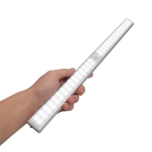 1:a Människokropp Infraröd USB Laddning Induktionsljus Smart Led Strip Ljus Korridor Ljus Garderob Ljus Skåp Ljus (vitt ljus, 40 pärlor 30cm/1)