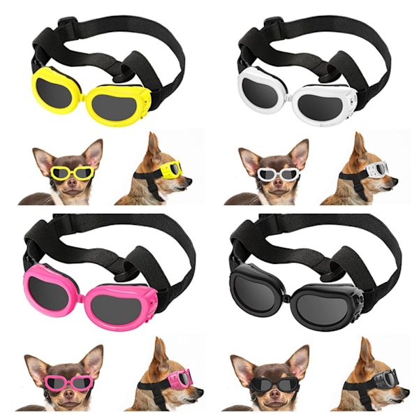 Små Hunde Solbriller Goggles GUL yellow