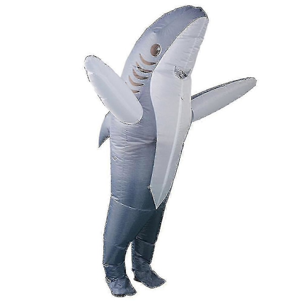 Uppblåsbar Kostym Blow Up Hajdräkt Spel Halloween Jumpsuit Cosplay Outfit Present För Vuxna