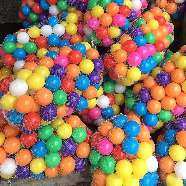 50 st Färgglada Plast Ball Pit Balls Crush Proof Ocean Ba