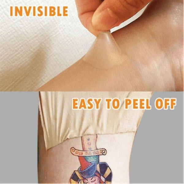 5-pak åndbar tatoveringsfejl-skjulningstape, ar Flaw Cover Up Tape-klistermærker, tatoveringsbetræk og hudskjolde-dækningstape